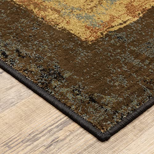 Oriental Weavers 9" x 120" (Rectangular) / Brown / Casual Area Rugs