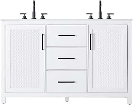 Elegant Kitchen and Bath 54" Double Bathroom Vanity in White