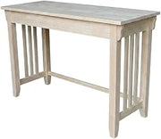 Unfinished Mission Desk with Drawer for Office Workspace, Durable Construction