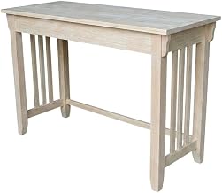 Unfinished Mission Desk with Drawer for Office Workspace, Durable Construction