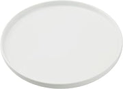 Yanco CA-208 Cambria Round Plate With Upright Rim, 8"" X 1"" Round Plate, Bright White, China, Pack of 24