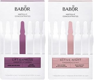 BABOR Lift Express & Active Night Ampoule Serum Concentrate Bundle