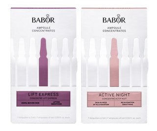Lift Express & Active Night Ampoule Serum Concentrate Bundle by BABOR – Commercial Grade