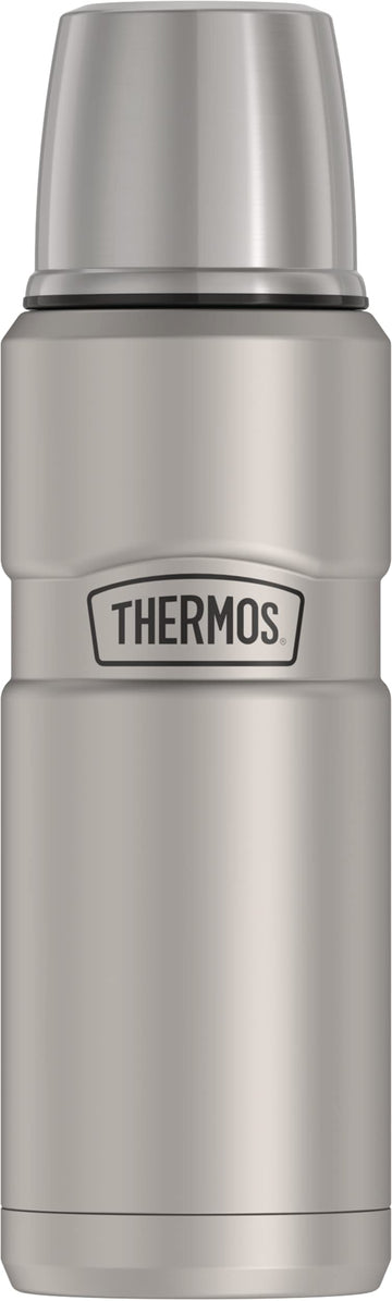 Stainless King Vacuum-Insulated Compact Bottle by THERMOS – 16 Ounces (Pack of 1), 16.0 ounces, Stainless Steel, Stainless, Model SK2000MSTRI4