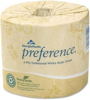Wholesale CASE of 5 - Georgia Pacific Preference 40-Roll Bathroom Tissue-Bathroom Tissue, 2-Ply, Pref, 550 Sh/RL, 80RL/CT, White