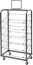 HUBERT Black Wire 6-Tray Display Rack - 26"L x 18"W x 49"H