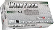 Ansell Microflex DFK-608-L, Dura Flock Glove, Nitrile, Large, Pack of 50
