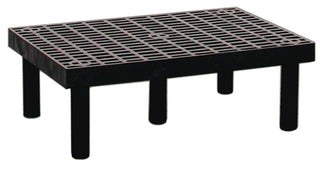 Dunnage-Rack - Grid Top - 36"Wx24"D - Gray by Structural Plastics – 36"W x 24"D x 12"H, Polyethylene, Gray, Model D3624