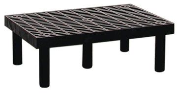 Dunnage-Rack - Grid Top - 36"Wx24"D - Gray by Structural Plastics – 36"W x 24"D x 12"H, Polyethylene, Gray, Model D3624