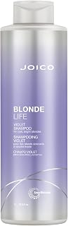 Joico Blonde Life Violet Shampoo | For Cool & Bright Blonde Hair | Neutralize Brassy Tones | Banish Yellow Tones | Boost Shine | Sulfate Free | With Monoi & Tamanu Oil