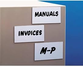 MX104, Write-On/Wipe Off Magnetic Tag, PK25