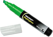 AbilityOne 7520011660682 - Large Fluorescent Highlighter - Green Ink - 12 units