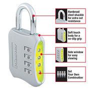 Master Lock Resettable Combination / 1 Pack / Gold Combination Padlocks