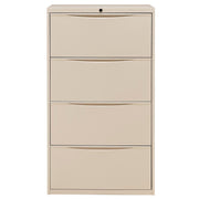 30" W Premium Lateral File Cabinet by Global Industrial – 30 inches (W) x 18 inches (D) x 52 inches (H), Alloy Steel, Putty, Model LF-30-4D-PUTTY