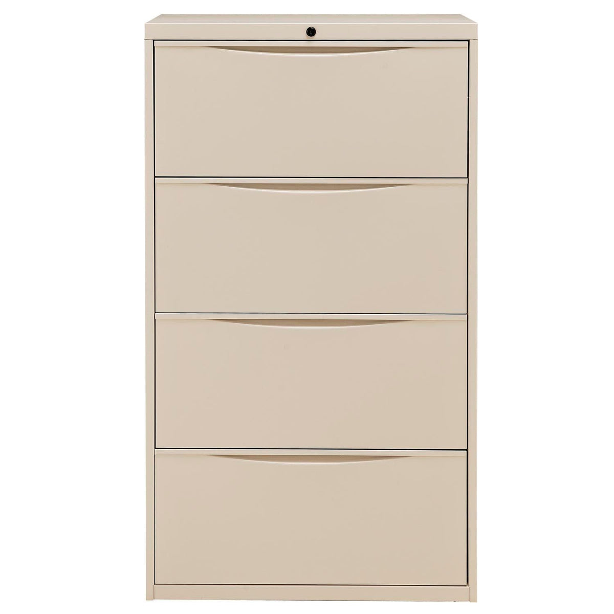 30" W Premium Lateral File Cabinet by Global Industrial – 30 inches (W) x 18 inches (D) x 52 inches (H), Alloy Steel, Putty, Model LF-30-4D-PUTTY