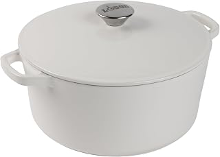 Lodge 5 Quart Cast Iron Elements Enamel Dutch Oven - Snow