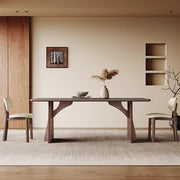 Mesa De Jantar Rock Plate Dining Table Rectangular Home Simple Modern Solid Wood Diner Table by JOYNOW – One Size, 180x90x75cm, Model 8524