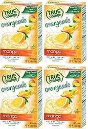 True Citrus True Mango Orange Drink Mix, 10-count (Pack of 4) with 5 FREE Lemonade Sample Sticks