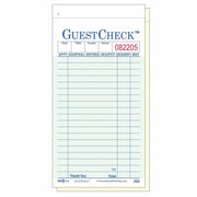 Company Carbonless Guest Check Paper - 2 Part Green by National Checking – Green, Pack of 2500, Model 108-50