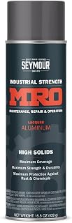 Seymour Industrial MRO High Solid Enamel Spray Paint, Aluminum, 16 oz | Maximum Protection Against Rust & Chemicals