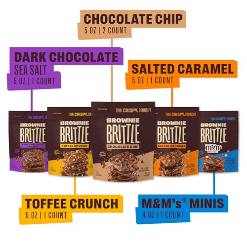Brownie Brittle Variety Pack / 5 Ounce (Pack of 6) / Assorted Brittle