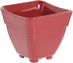 HUBERT 1/6 Size Curveware Pan Red Melamine 5 1/2"L x 5"W x 5"D