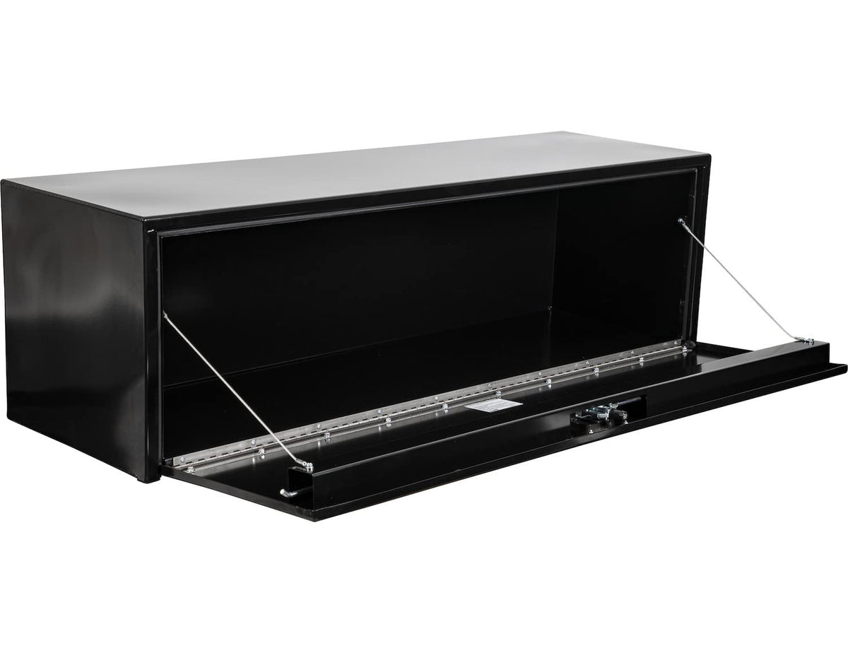 Buyers Products Company Black Gloss / 18 x 18 x 60 Inches / Rectangular, metal, hinged lid, smooth black powder-coated finis Truck Bed Toolboxes