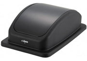 Black Slim Trash Can Lid [] by Winco – 1.0 liters, Plastic, Black, Model PTCL-23K