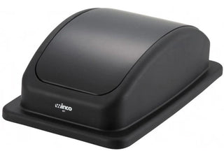 Black Slim Trash Can Lid [] by Winco – 1.0 liters, Plastic, Black, Model PTCL-23K
