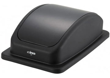 Black Slim Trash Can Lid [] by Winco – 1.0 liters, Plastic, Black, Model PTCL-23K