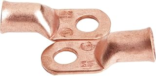 Forney 60098 Copper Cable Lugs, Number 2/0 Cable with 3/8-Inch Stud Size, 2-Pack