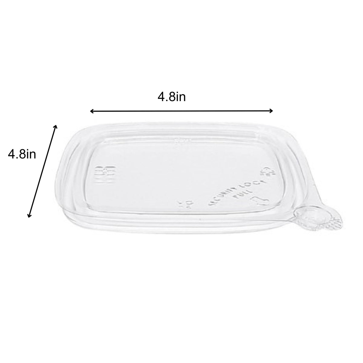 BUT-N-LOC Matching Lid / Clear / Compact Clamshell Take Out Containers