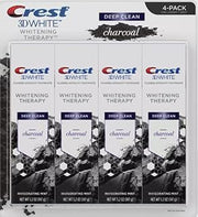 Crest 3D White Whitening Therapy Charcoal Deep Clean Fluoride Toothpaste , 4 ct (4)