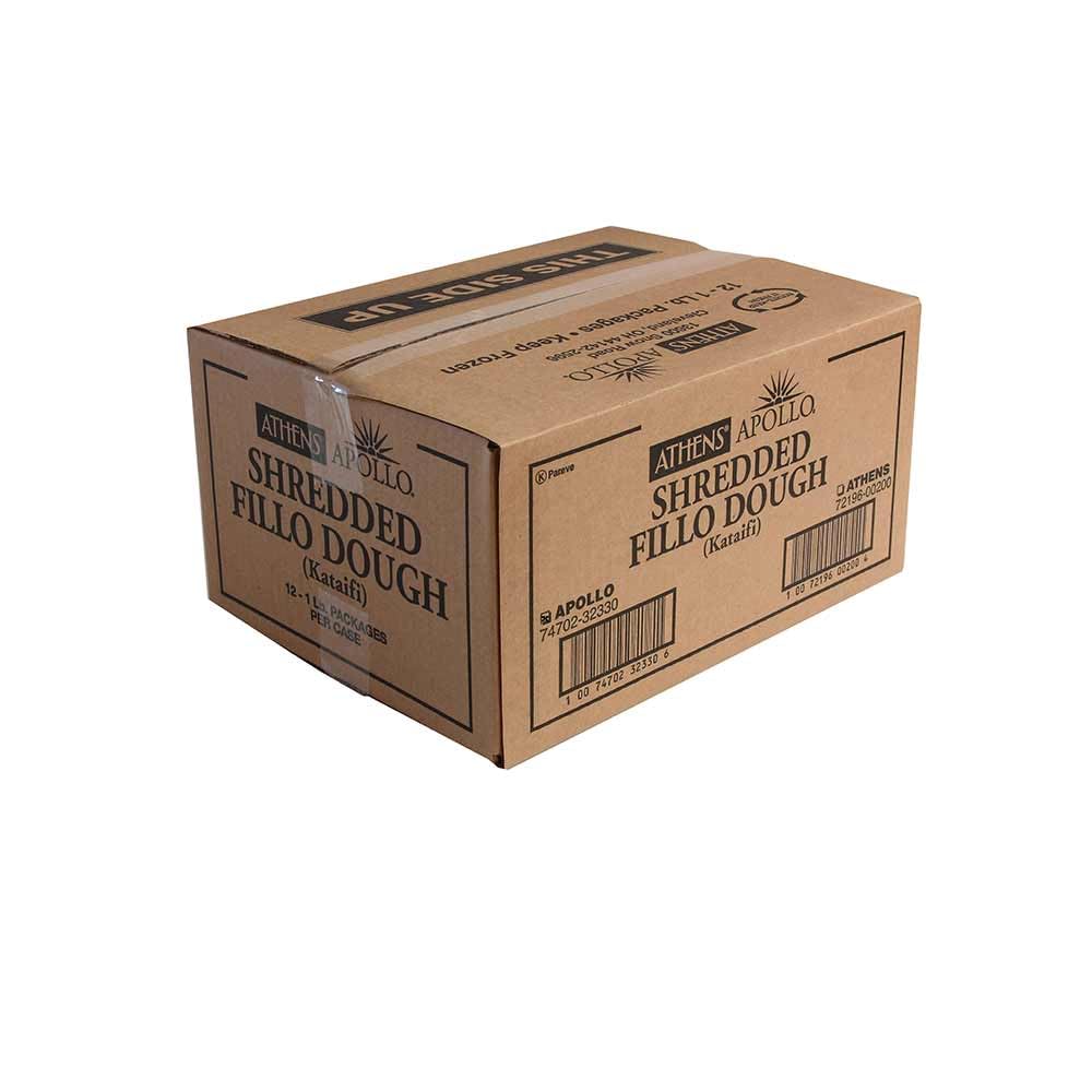 Apollo Kataifi Shredded Fillo Dough by Athens Foods – 16 Ounce (Pack of 12), Pack of 12, Model 32330