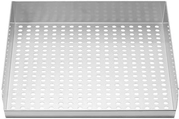 18 Inch Wide Shelving Kit for SWCP Wine Cellar; Durable Stainless Steel Construction; Perforated Design; Easy Use by Summit Appliance – 18 Inch, Stainless Steel, Model SHELFKITSWCP