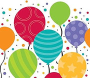 Creative Converting 721902 Balloons Celebrations Plastic Tablecover Table Cover, 48" x 88", Multicolor