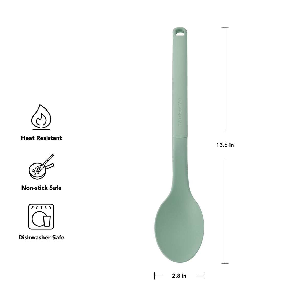 Basting Spoon by KitchenAid – 13.6-Inch, Plastic, Cardamom, Model KHA003OHCDA