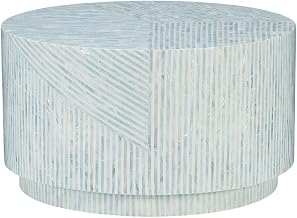 Furnifact Blue Coffee Table with Modern Design, Durable Construction, Spacious Surface, Perfect for Living Room, Lounge, Contemporary Style