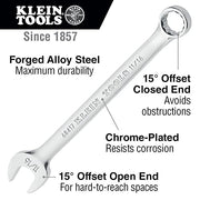 KLEIN TOOLS 1-1/16-Inch / Silver / 1 Combination Wrenches
