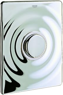 GROHE Surf 37069000 Cover Plate 156 x 197 mm with Push Button Bed Chrome-Plated