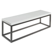 ® Black Display Riser with White Top - 7" H by HUBERT – Metal, Black, Model 64410+21734
