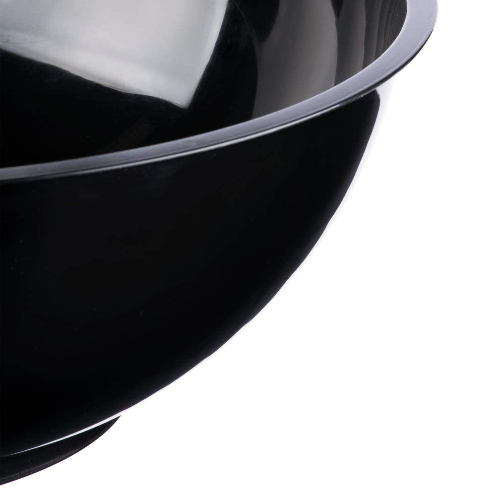 Round Serving Bowls - 160 Oz | 12" | Black | Pack of by Fineline settings – 160.0 ounces, Polypropylene (PP), Black, Model HPB12610PP.BK