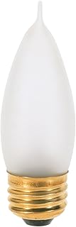 Satco S3267 120V Medium Base 25-Watt CA10 Light Bulb, Frosted