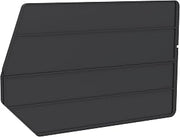 Akro-Mils 40270 Plastic Length Dividers for AkroBins Stackable Storage Bins Model 30270, Custom Storage Inserts for Tools, Crafts & Supplies, 6-Pack, Black