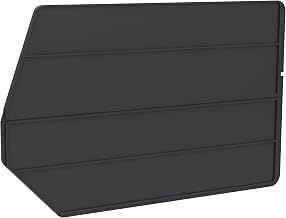 Akro-Mils 40270 Plastic Length Dividers for AkroBins Stackable Storage Bins Model 30270, Custom Storage Inserts for Tools, Crafts & Supplies, 6-Pack, Black