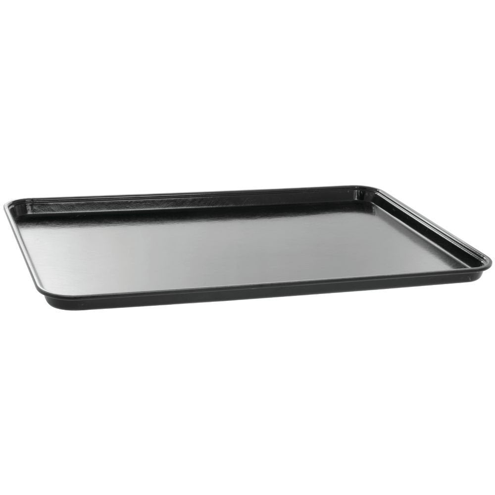 Black Fiberglass Market Display Tray - 26"L x 18"W x 1"H by HUBERT – 26" x 18" x 1", Plastic, Black, Model 99511190416