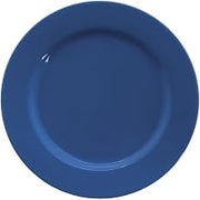 HUBERT Dinner Plate with Wide Rim Blue Melamine - 9" Dia 24 Per Case