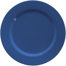 HUBERT Dinner Plate with Wide Rim Blue Melamine - 9" Dia 24 Per Case