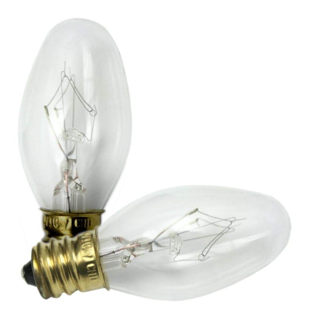 37207 - 10C7/CB 2CD Night Light Bulb by Westinghouse – copper, Clear, Pack of 2, Model 3720700