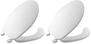 Bemis Round (Pack of 2) / White / Open Front Toilet Seats